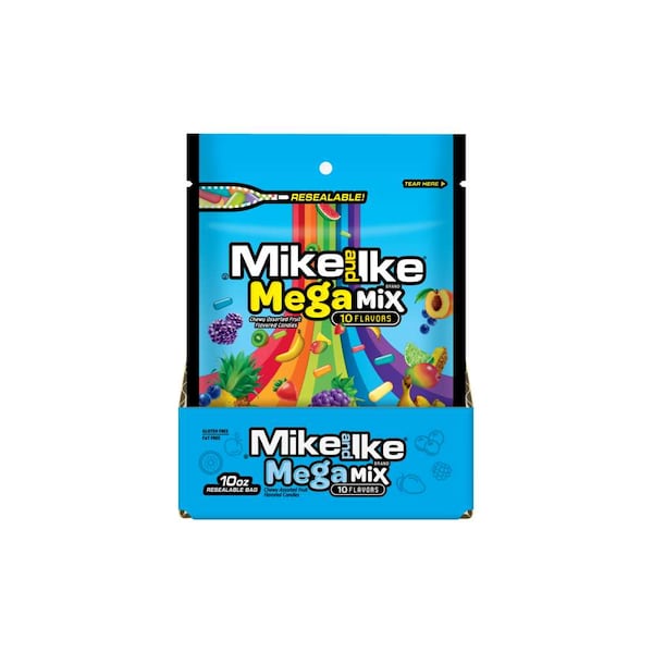Mike & Ike Mike And Ike 10 oz. Mega Mix Stand Up Bag, PK8 7097049295 - main